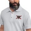 Polo bordado hombre con Aspas de Borgoña Freenoticias